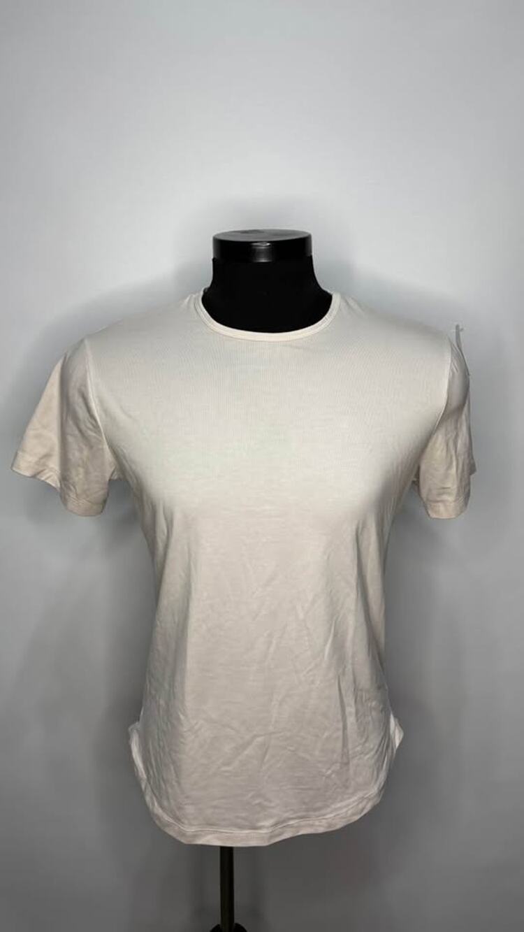 Cuts Clothing Pyca Pro Shirt Curve-Hem Crewneck Solid Casual Tee Top mens Medium